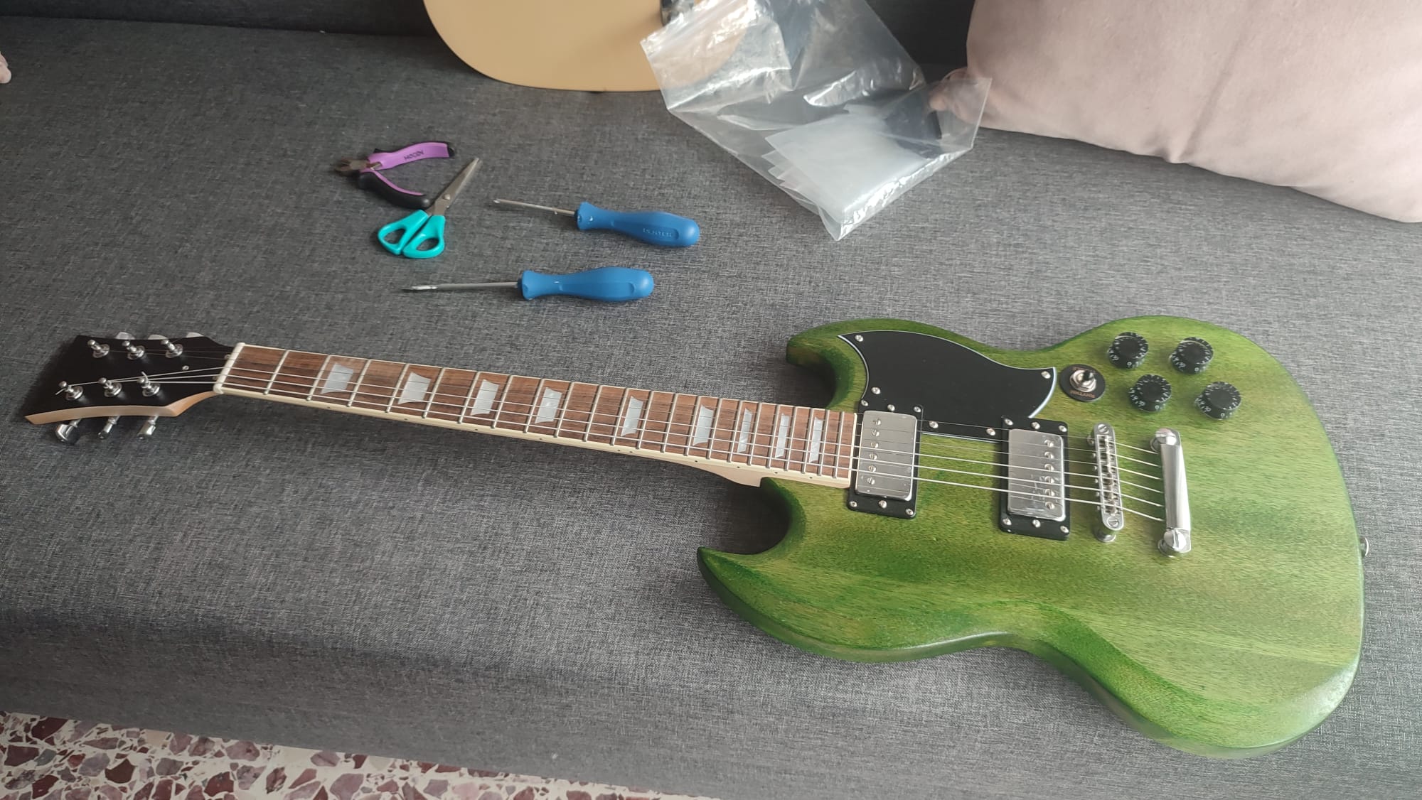 Guitare terminée